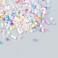 Бисер стекло 12/0 "Перламутр. Пастельное ассорти" 10 гр