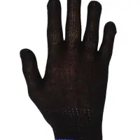 Перчатки садовые, хб, вязка 10 класс, 3 нити, размер 9, с ПВХ точками, чёрные