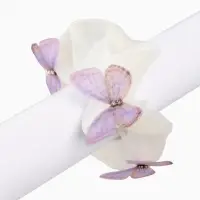 Резинка для волос &laquo;Бабочки&raquo; бежевая, Принцессы