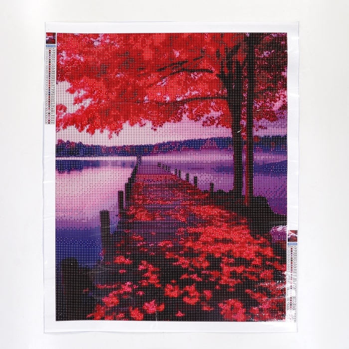 Алмазная мозаика с полным заполнением на холсте &laquo;Осень&raquo;, 40 х 50 см