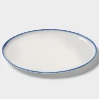 Блюдо овальное Blue Lagoon Magistro 31 см 30.5,х22.7&times;2.3, белое, синий