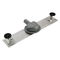 Трап ZEIN engr, c флaнцeм свободного вращ 360&deg;, 7*50 см, d=40/50 мм, нерж сталь, сатин