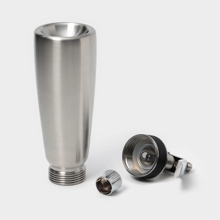 Кремер-сифон для взбивания сливок KONFINETTA, 500 мл, 3 насадки, нержавеющая сталь