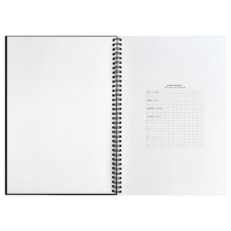 Ежедневник Notera, недатированный, черный