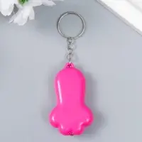 Фонарик свет с кольцом лапка 5 см МИКС