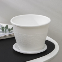 Горшок с поддоном &laquo;Розалия&raquo;, 1,2 л, белый