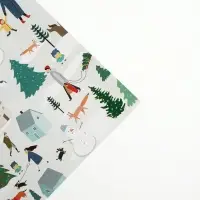 Упаковочная бумага на новый год &laquo;Зимний город&raquo;, 70 х 100 см, глянцевая