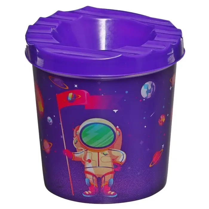 Стакан - непроливайка для рисования Calligrata, 210 мл с рисунком, МИКС