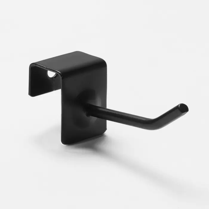 Крючок для металлических экономпанелей, d=4 мм, L=5 см, цвет чёрный матовый