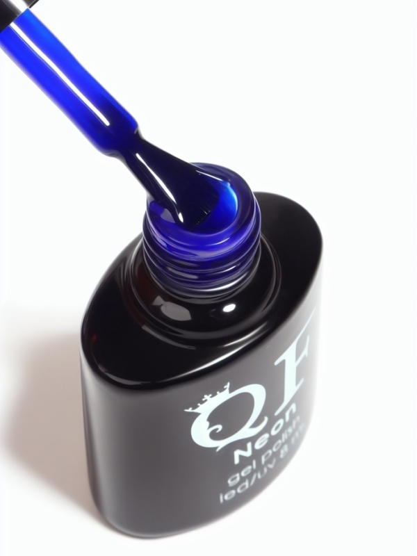 Гель лак для ногтей, неоновый, 3-х фазный, 8 мл, LED/UV, цвет синий с блёстками (38)