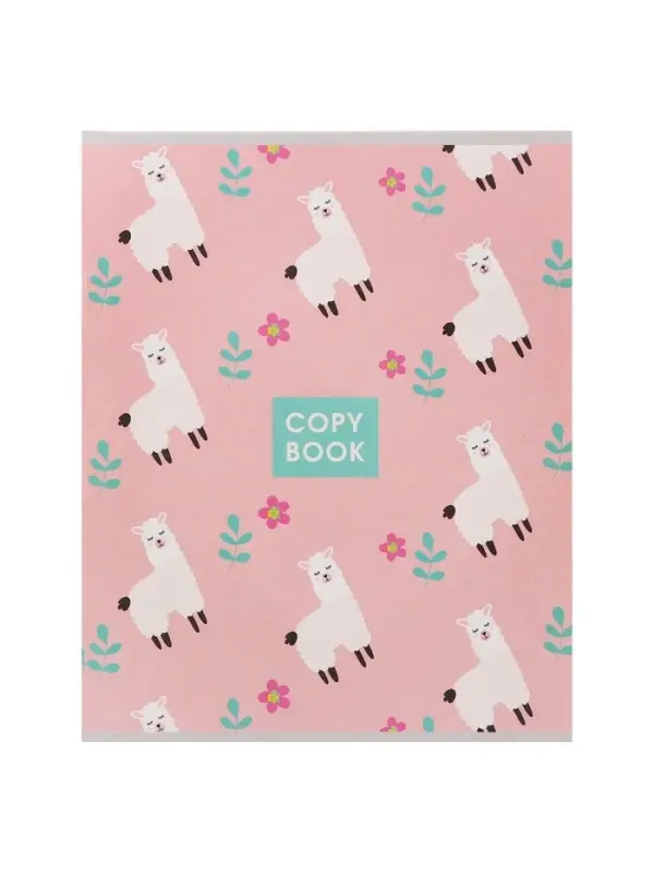 Тетрадь 48 листов в клетку Calligrata &laquo;Паттерн&raquo;, серые листы, МИКС