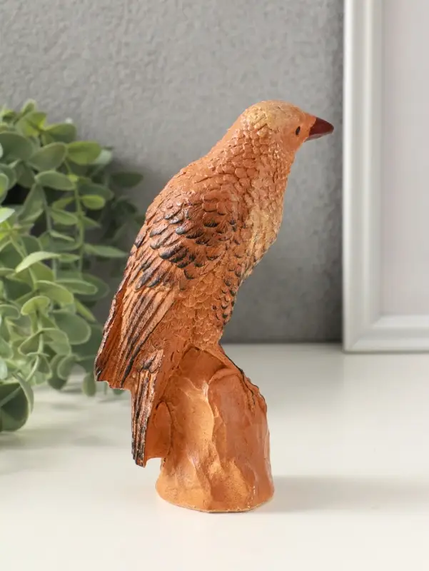 Фигурка гипс &laquo;Ворон на камне&raquo;, 16&times;10 см, мультиколор