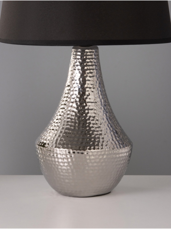 Настольная лампа "Хелена" 1х15Вт Е14 серебро 25х25х39см