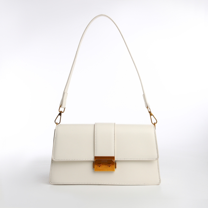 Сумка женская TEXTURA, средний размер, цвет молочный