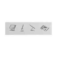 Подставка для планшета, регулируемая, складная, поворот на 360&deg;, металл, серая