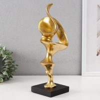 Сувенир полистоун "Абстракция. Всполохи огня" золото 17,5х10х33 см