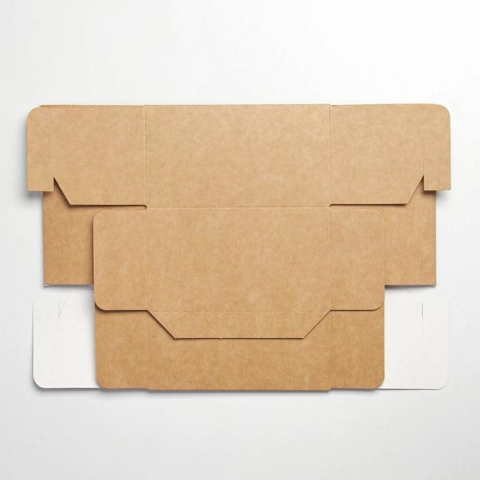 Коробка подарочная складная крафтовая, упаковка, 14 х 14 х 8 см