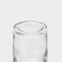 Банка стеклянная для хранения сыпучих продуктов Доляна &laquo;Парфе&raquo;, 70 мл, 4,5&times;8 см, с пробковой крышкой