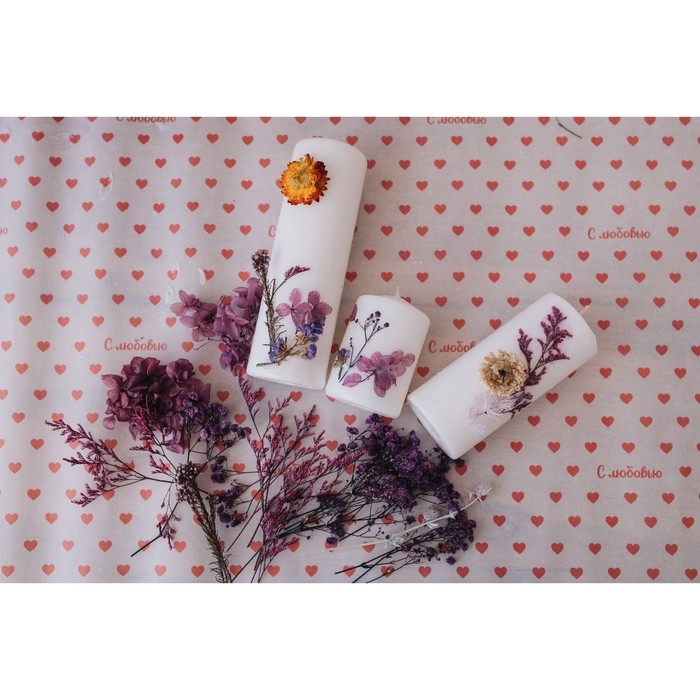 Свеча - цилиндр, 4х12 см, 15 ч, белая