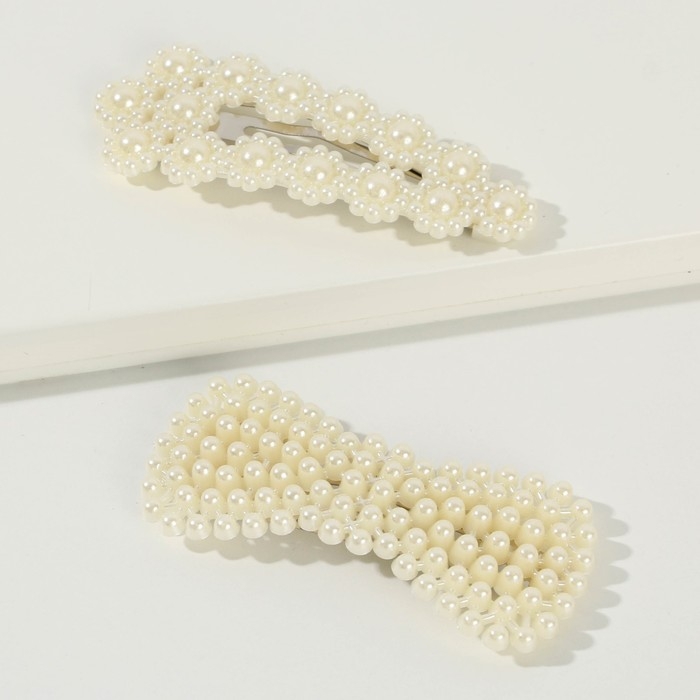 Заколки для волос &laquo;Всегда в тренде&raquo;, 2 шт, 7 х 2,5 см