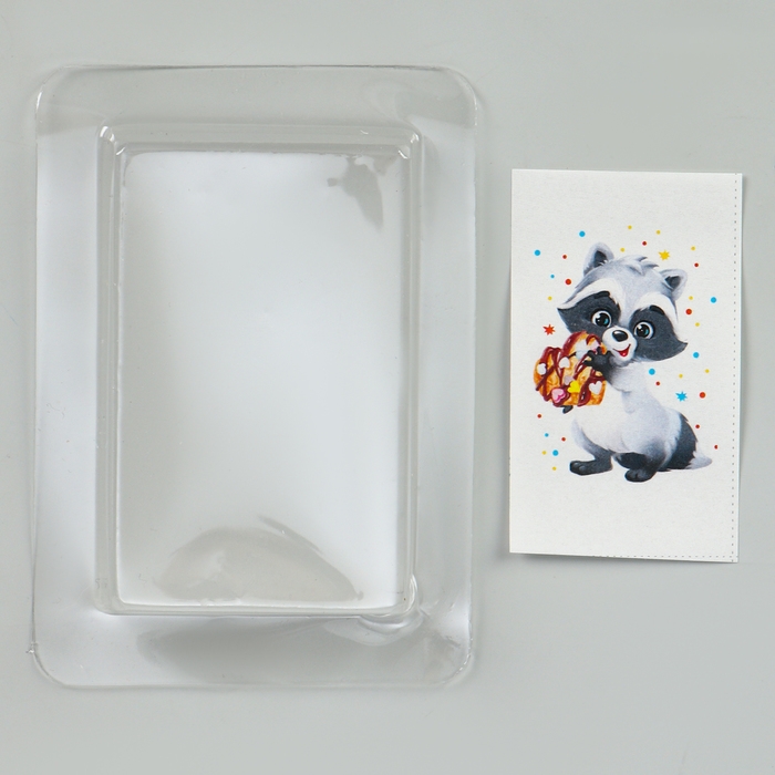 Мыло с картинкой своими руками &laquo;Енотик&raquo; &lrm;, набор для мыловарения