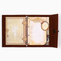 Родословная книга &laquo;Наш род&raquo;, 56 листов, бордо, 35 х 23,5 см