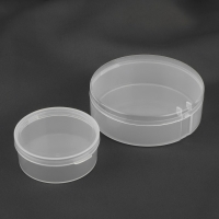 Набор контейнеров для рукоделия, 2 шт, d = 9 &times; 3 / 6,5 &times; 2,5 см, цвет прозрачный