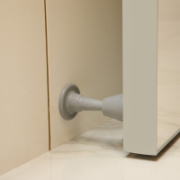 Дверной ограничитель LOCKLAND, прямой, h=97 мм, цвет серый