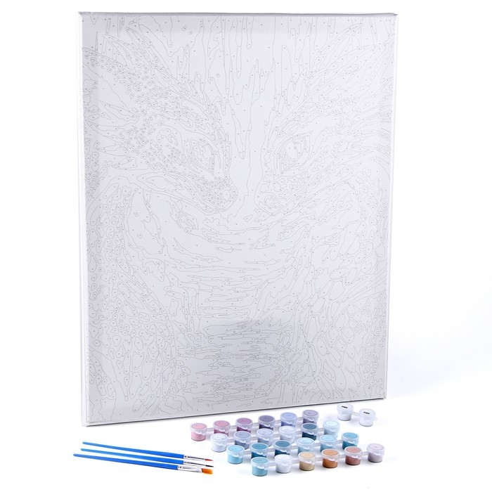 Картина по номерам на холсте с подрамником &laquo;Любовь драконов&raquo;, 40 х 50 см