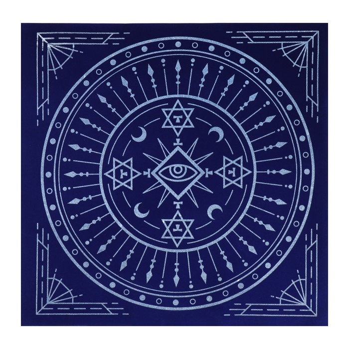 Скатерть для гадания бархатная на Хэллоуин &laquo;Тайный знак&raquo;, 50х50 см, 16+