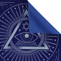 Скатерть для гадания бархатная на Хэллоуин &laquo;Глаз Оракула&raquo;, 50х50 см, 16+