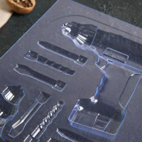 Форма для шоколада и конфет пластиковая &laquo;Шуруповерт&raquo;, цвет прозрачный