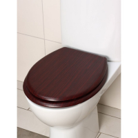 Сиденье для унитаза с крышкой &laquo;Натуральное дерево&raquo;, 45&times;35 см, цвет орех
