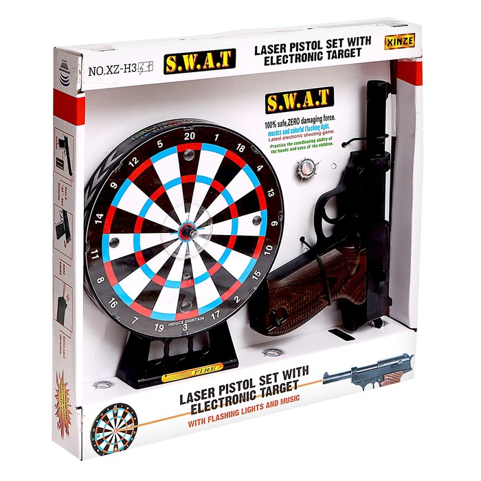 Электронный тир &laquo;Меткий стрелок&raquo;, световые и звуковые эффекты, работает от батареек