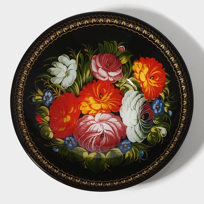 Салатник стеклянный Доляна &laquo;Народные мотивы&raquo;, 920 мл, 22&times;5 см