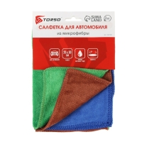 Тряпка для мытья авто, Grand Caratt, микрофибра, 200 г/м&sup2;, 20&times;30 см, набор 3 шт