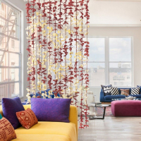 Занавеска декоративная &laquo;Листики&raquo;, 90&times;168 см, 12 нитей, зигзаг, цвет кофейный