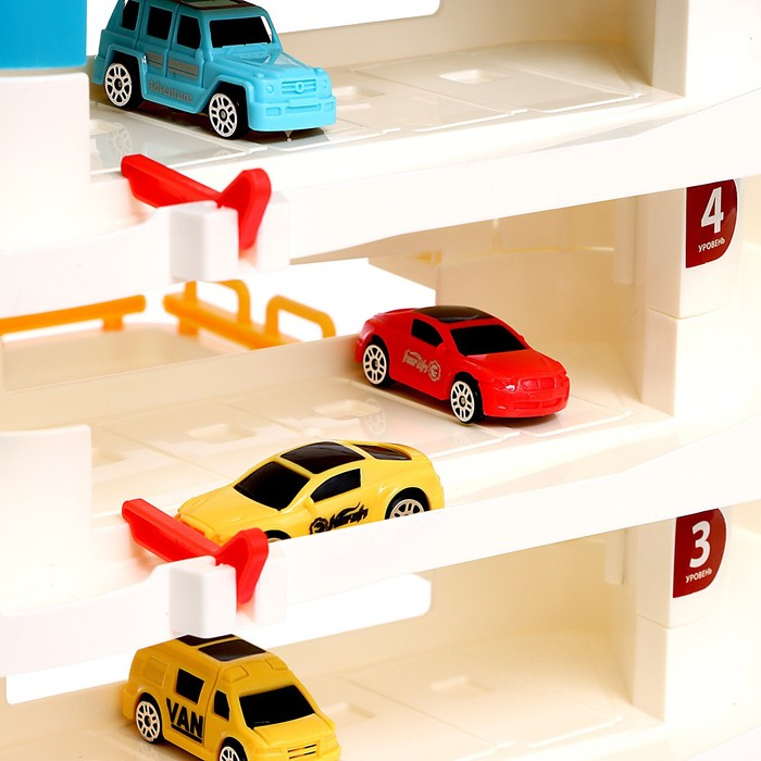 Парковка &laquo;Городская&raquo;, с лифтом, 5 уровней, 8 машинок, световые и звуковые эффекты