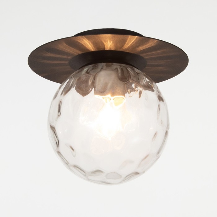 Светильник "Шар" 1хЕ27 черный 15х15х18см BayerLux