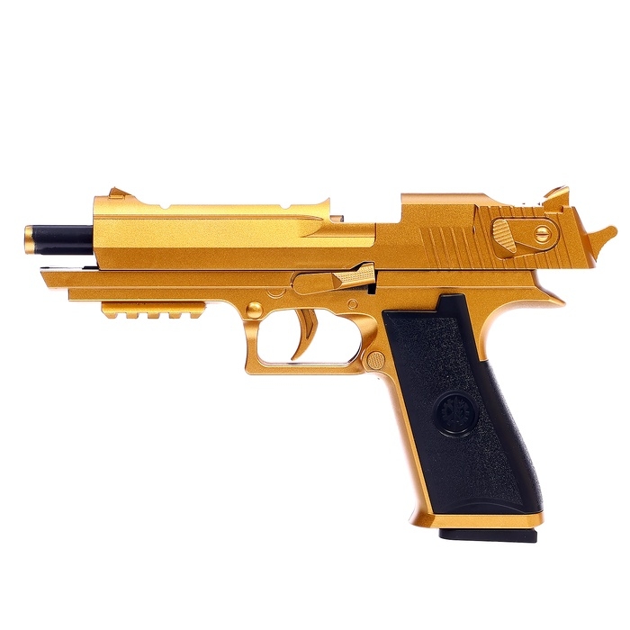 Пистолет детский «Дигл», стреляет мягкими пулями, вылетают гильзы, автоматическая перезарядка Пистолет детский «Дигл», стреляет мягкими пулями, вылетают гильзы, автоматическая перезарядка