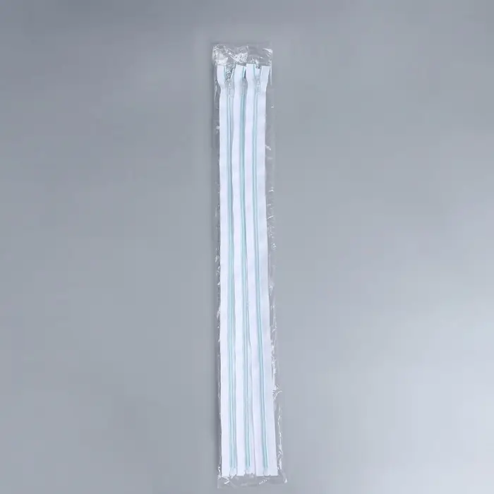 Молния &laquo;Спираль&raquo;, №5, разъёмная, замок автомат, 60 см, белая, голубая