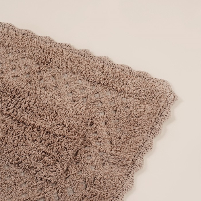 Коврики для ванной SL Home, 2 шт: 50&times;70 см, 60&times;100 см, цвет кремовый