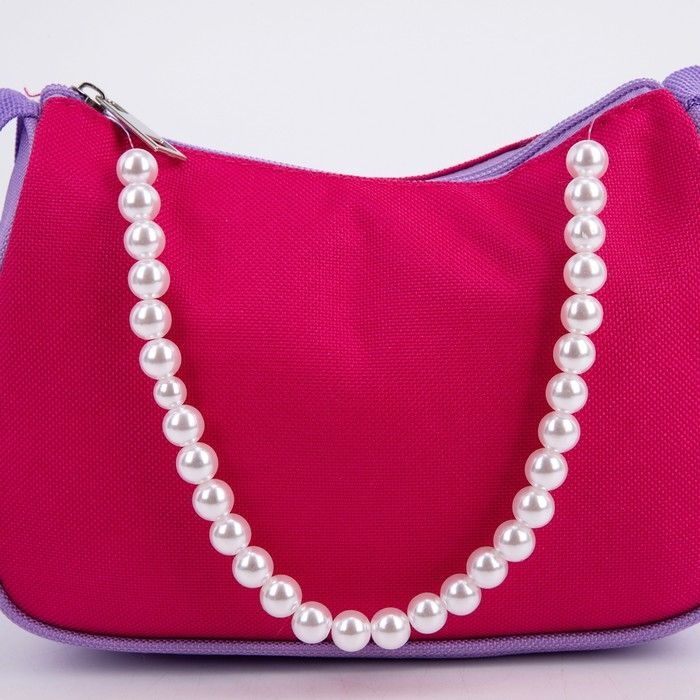 Сумка детская, текстильная, цвет сиренево-розовый 4 см х 17 см х 13 см