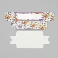 Коробка для макарун, кондитерская упаковка &laquo;Ботаника цветы сиреневые&raquo; 18 х 5.5 х 5.5 см
