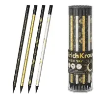 Карандаш чернографитный, ErichKrause &laquo;Magic Sky&raquo;, HB, d=2.2 мм, с ластиком, трeхгранный, в тубусе, дерево, микс