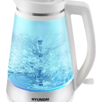 Чайник HYK-G3037 1,9л 3000Вт белый (стекло)