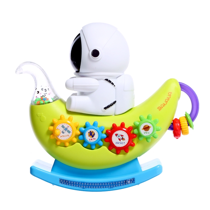 Музыкальная качалка &laquo;Маленький астронавт&raquo;, звуковые эффекты, цвета МИКС