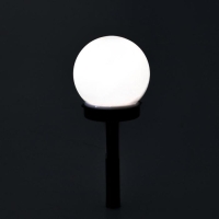 Садовый светильник на солнечной батарее &laquo;Малый шар&raquo;, 10&times;32&times;10 см, 1 LED, свечение тёплое белое