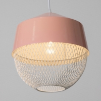 Светильник Lea 1х40Вт Е27 розовый  26х26х32см