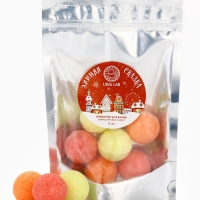 Набор бомбочек для ванны в пакете "Зимняя сказка", 6 шт по 20 гр, апельсиновый пирог